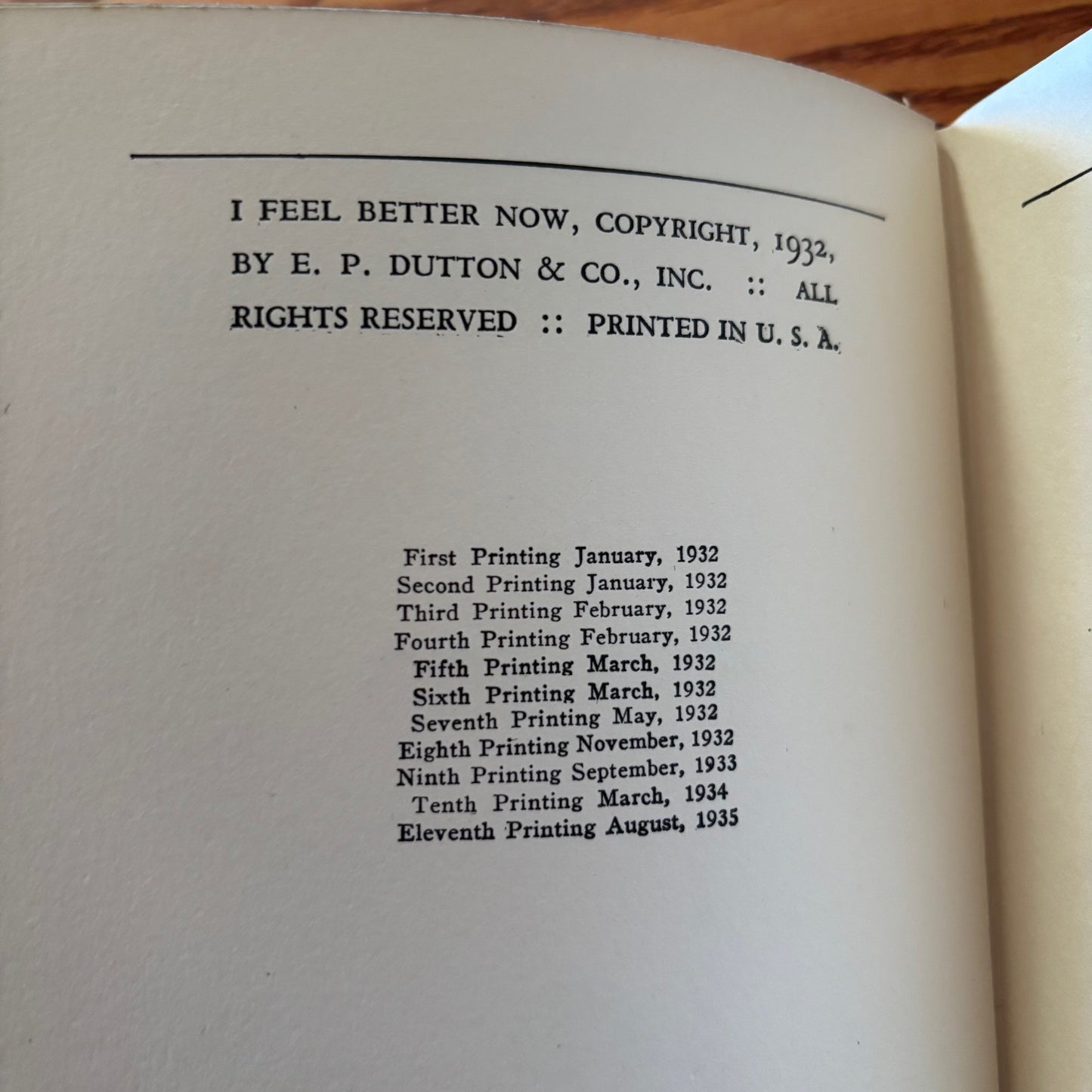Margaret Fishback - I Feel Better Now - First Edition Later Printing