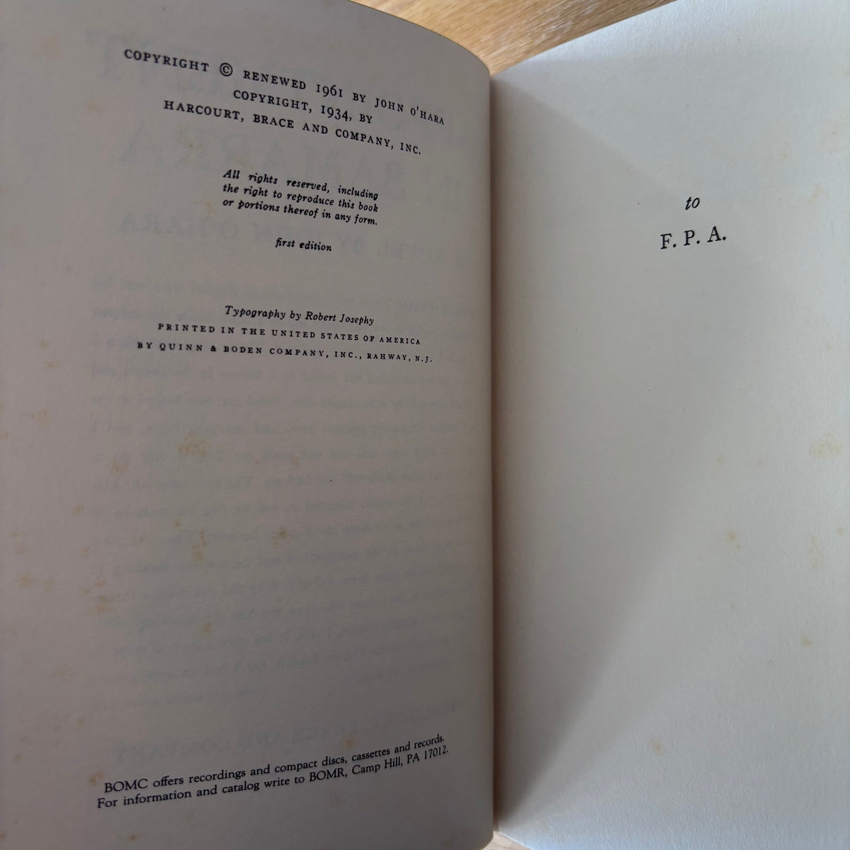 John O'Hara - Appointment in Samarra