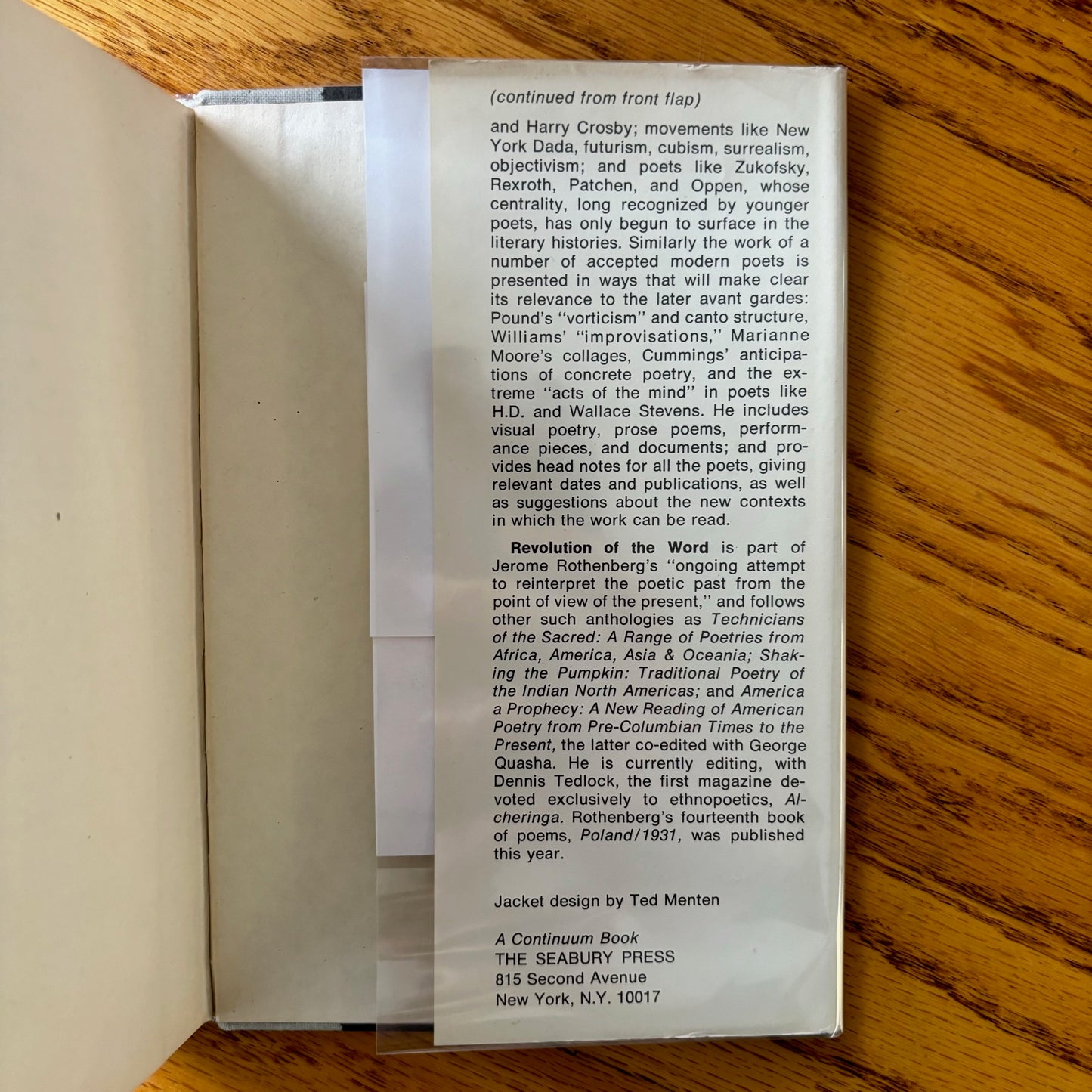 Jerome Rothenberg, ed. - Revolution of the Word
