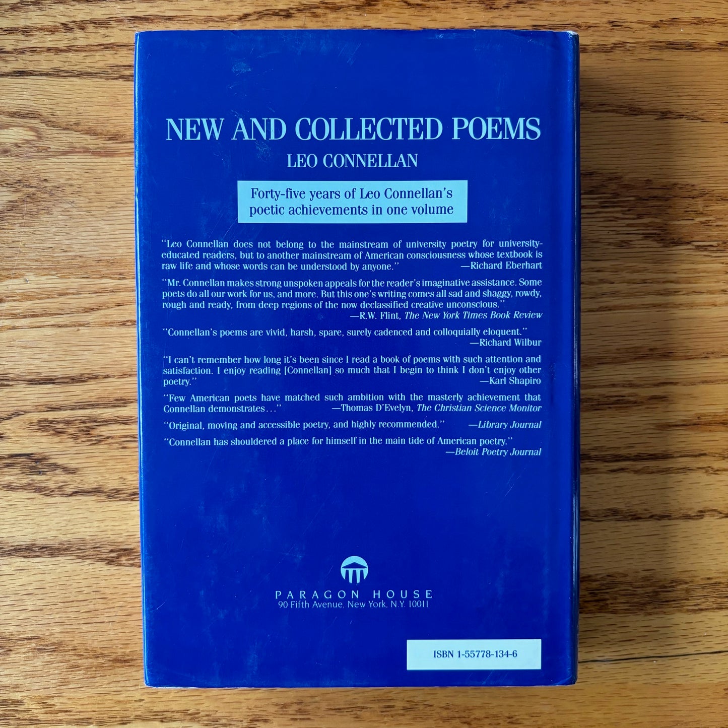 Leo Connellan - New and Collected Poems - Signed