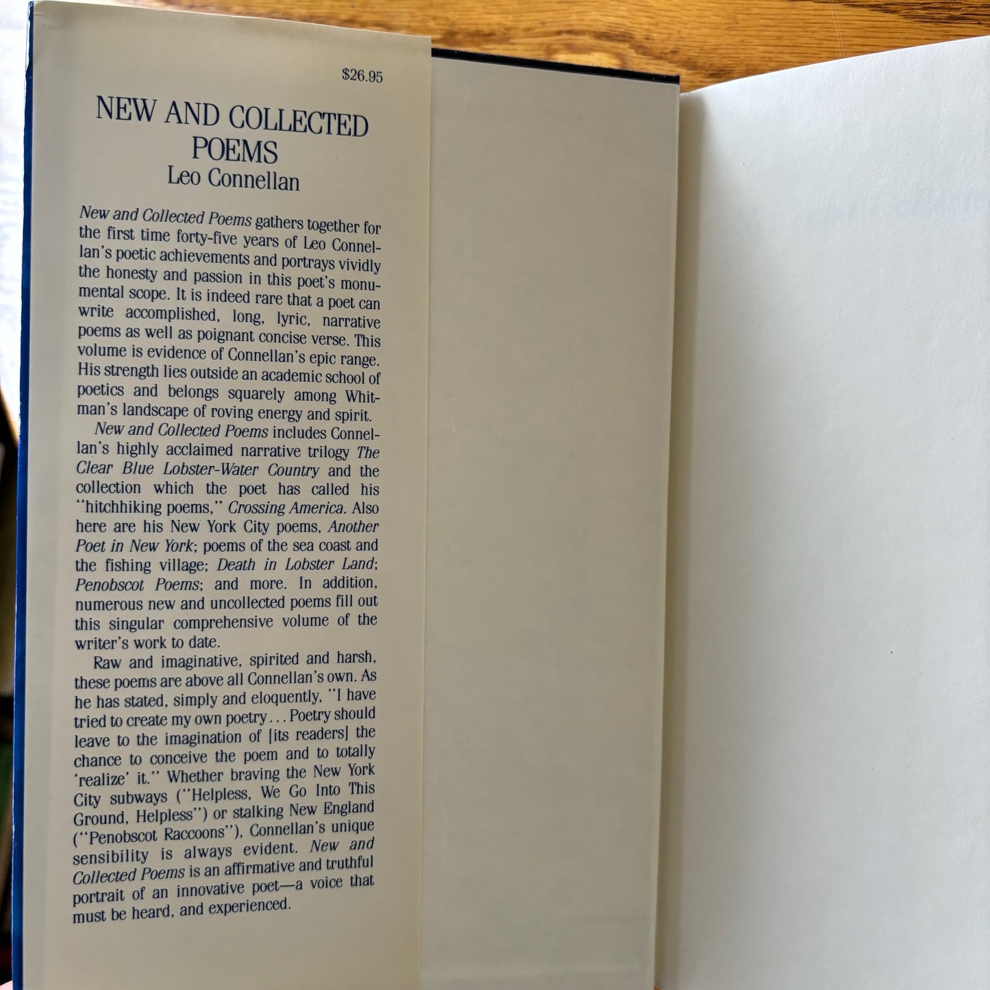 Leo Connellan - New and Collected Poems - Signed