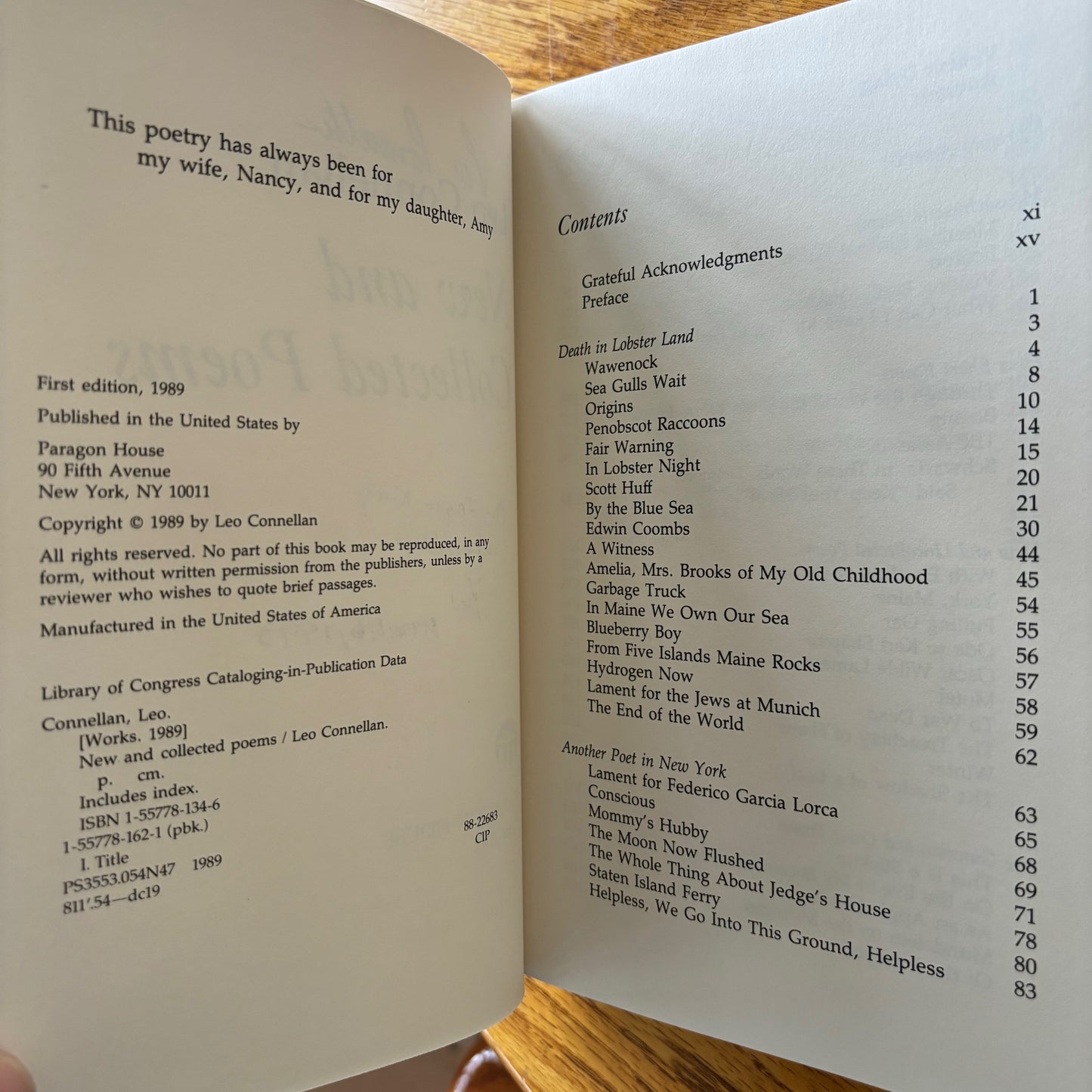 Leo Connellan - New and Collected Poems - Signed