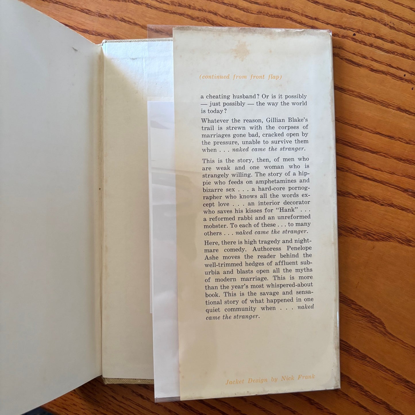 Penelope Ashe - Naked Came the Stranger - First Edition