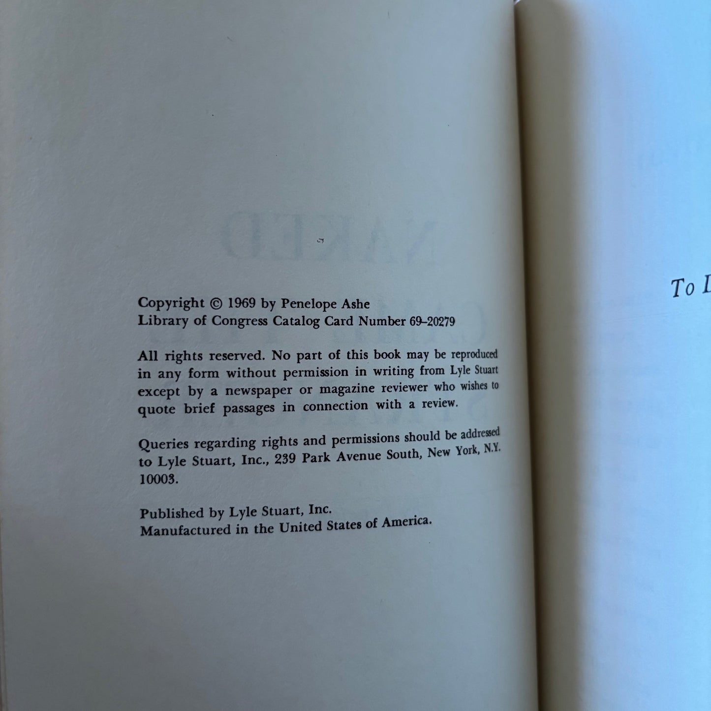 Penelope Ashe - Naked Came the Stranger - First Edition