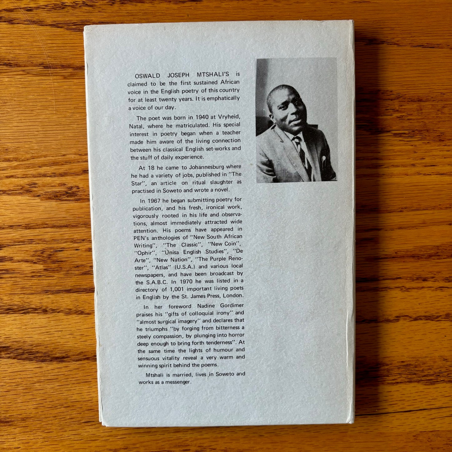 Oswald Joseph Mtshali - Sounds of a Cowhide Drum