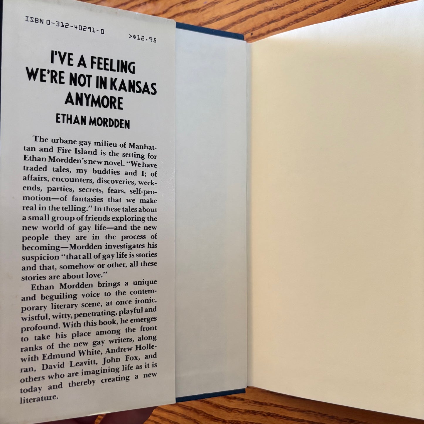 Ethan Mordden - I've a Feeling We're Not in Kansas Anymore: Tales from Gay Manhattan - First Edition
