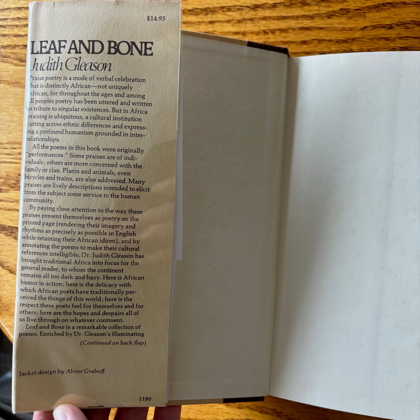 Judith Gleason, ed. - Leaf and Bone: African Praise-Poems