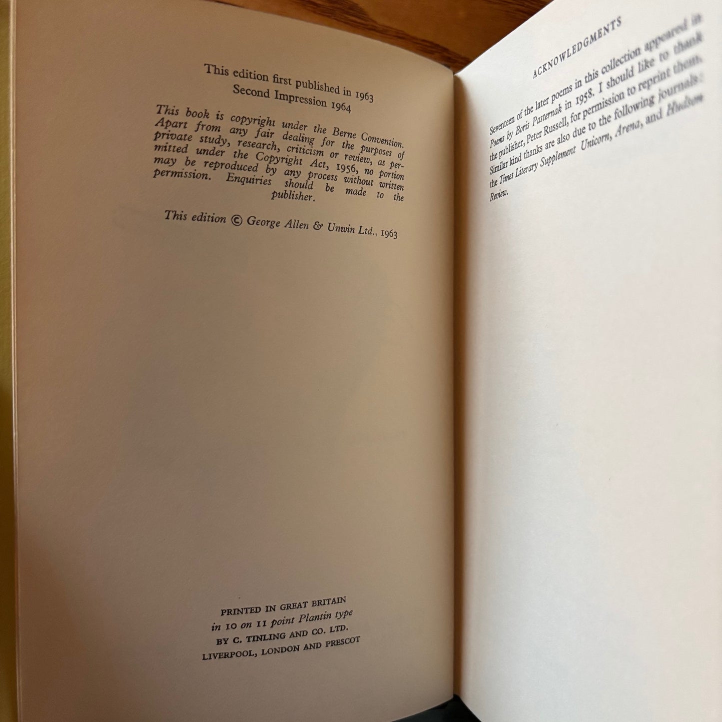 Boris Pasternak - Fifty Poems - First Edition Second Printing