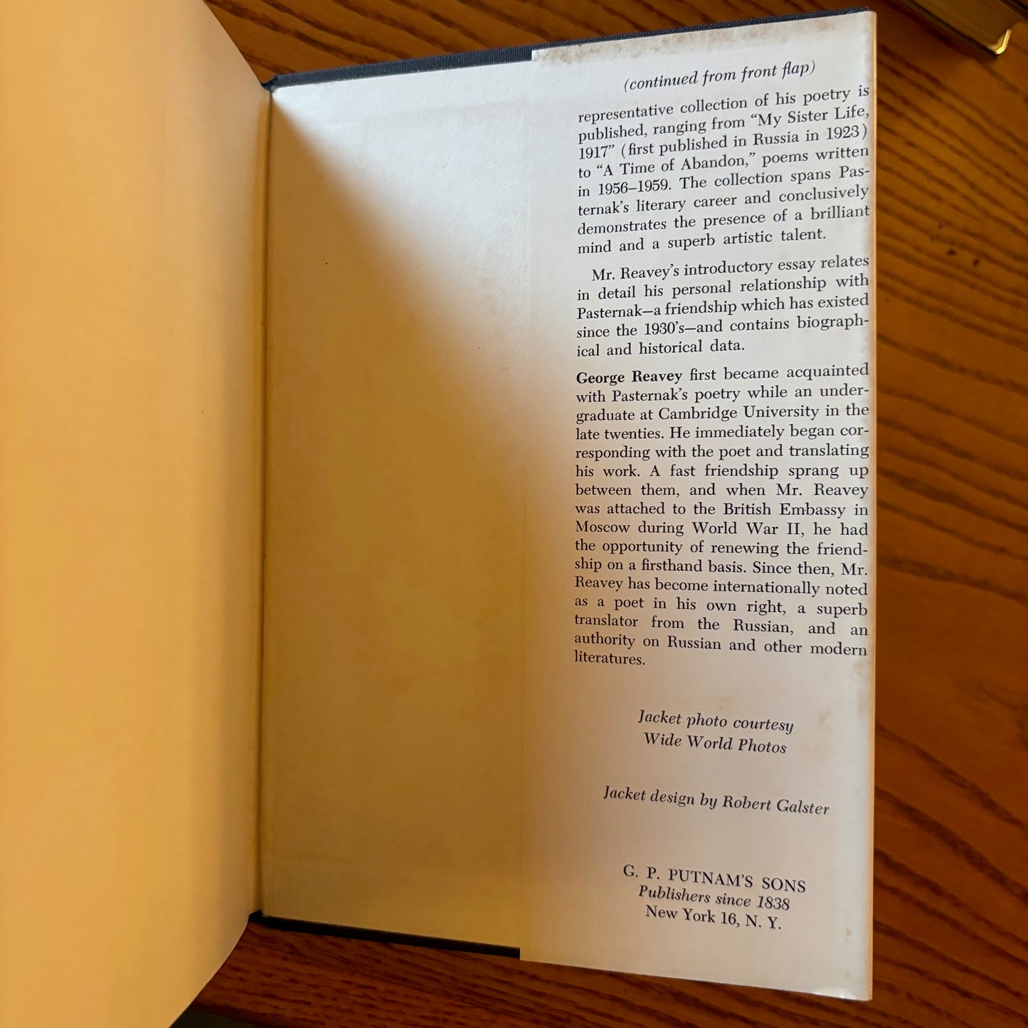 Boris Pasternak - The Poetry of Boris Pasternak - First Edition