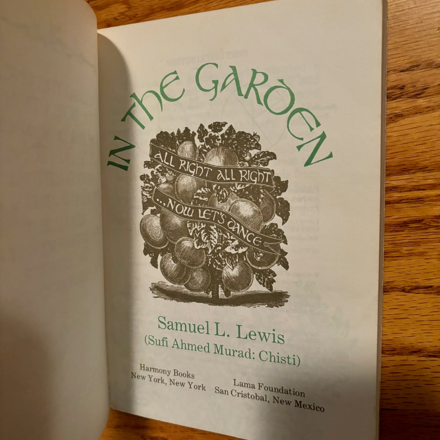 Samuel L. Lewis (Sufi Ahmed Murad) - In the Garden