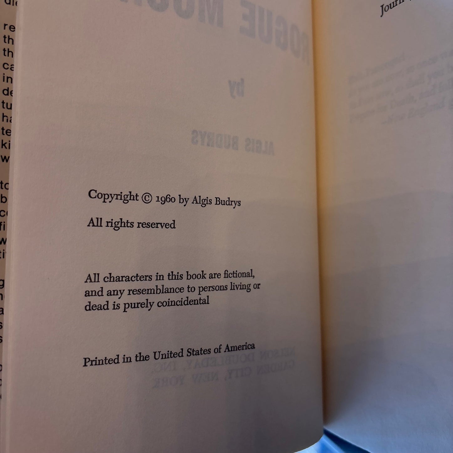 Algis Budrys - Rogue Moon