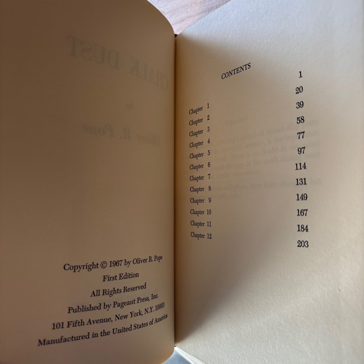 Oliver R. Pope - Chalk Dust - Signed First Edition