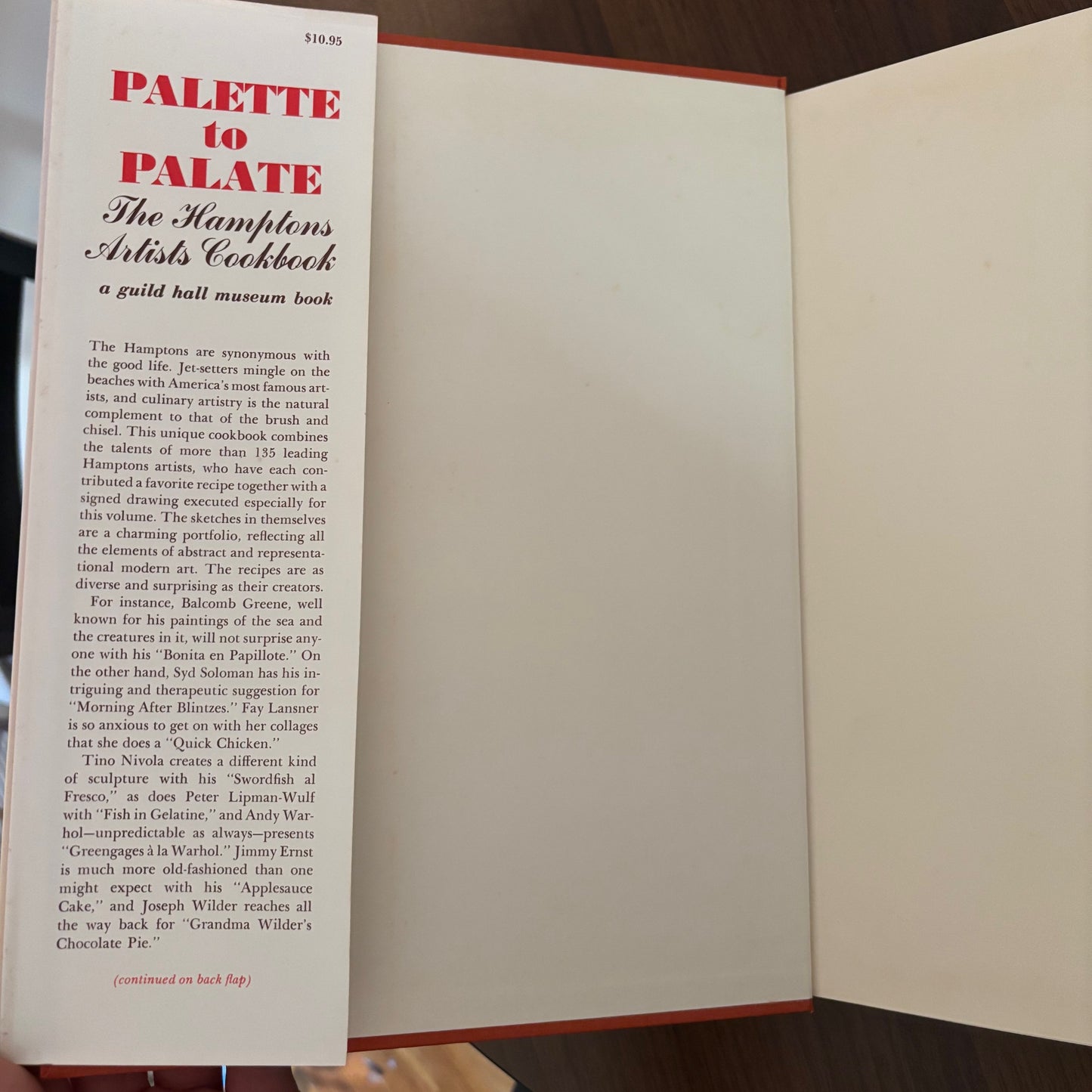 Palette to Palate: The Hamptons Artists Cookbook