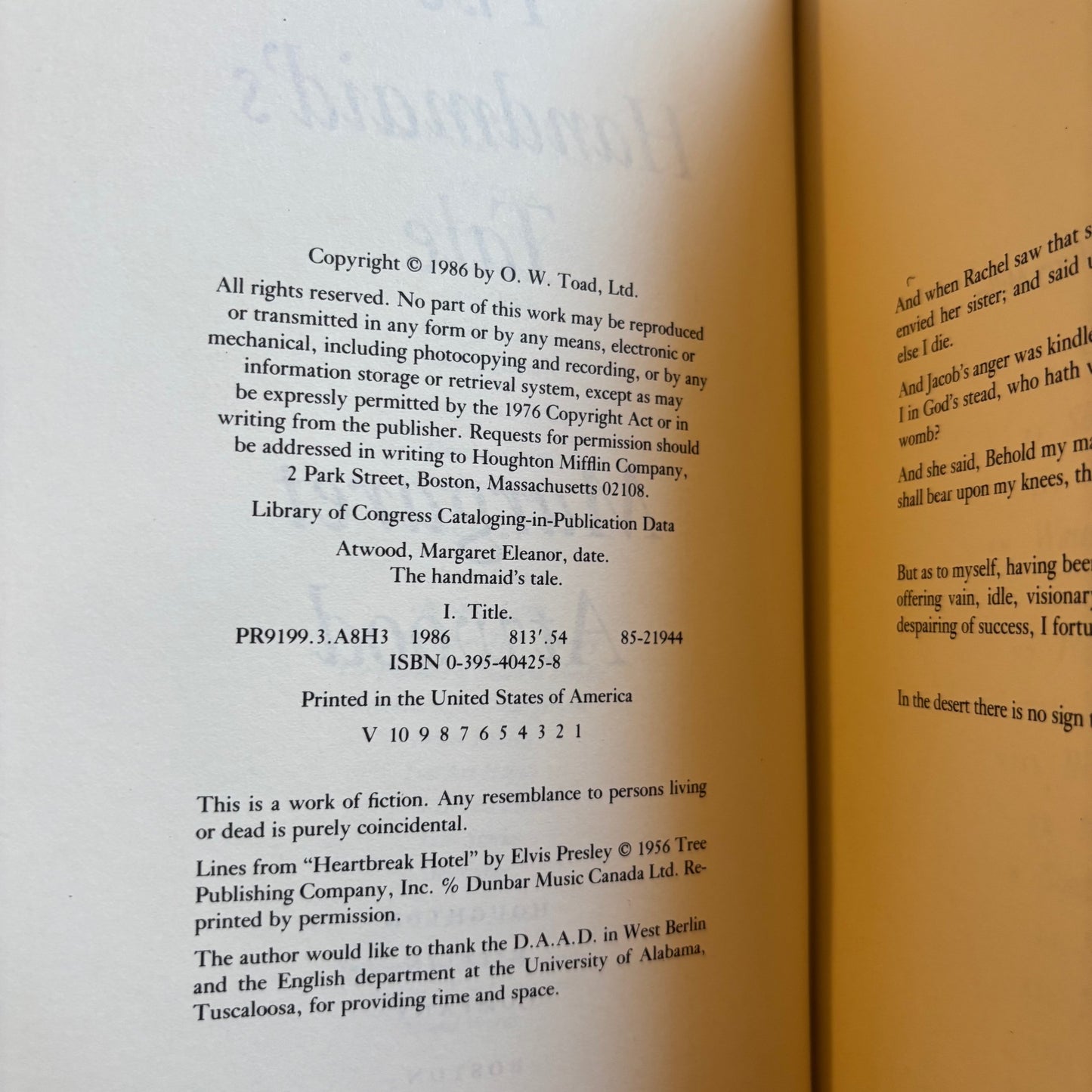 Margaret Atwood - The Handmaid's Tale - First Edition
