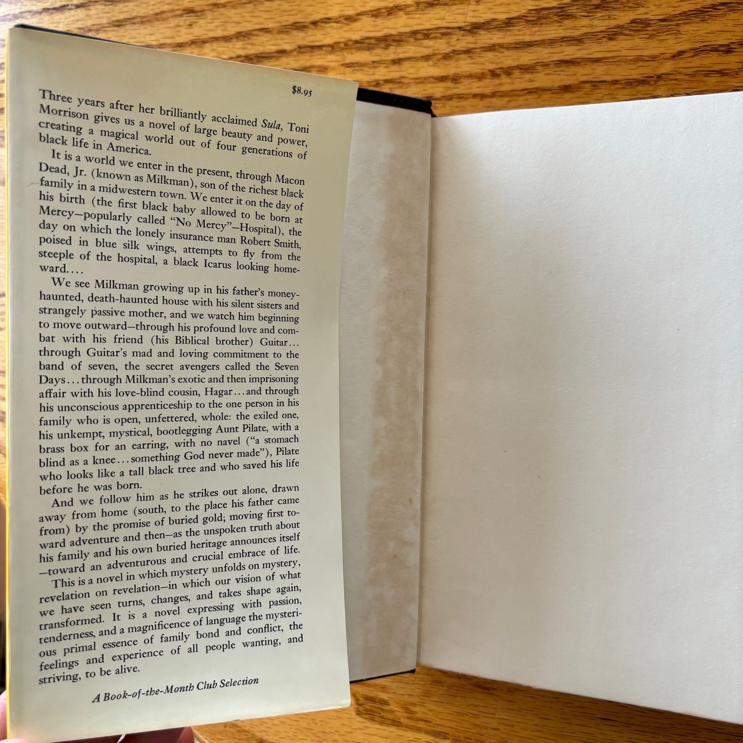 Toni Morrison - Song of Solomon - First Edition Third Printing