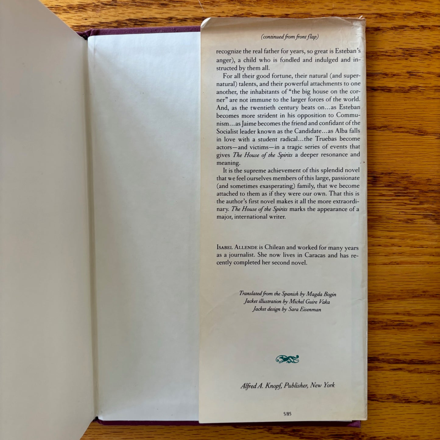 Isabel Allende - The House of the Spirits - First Edition