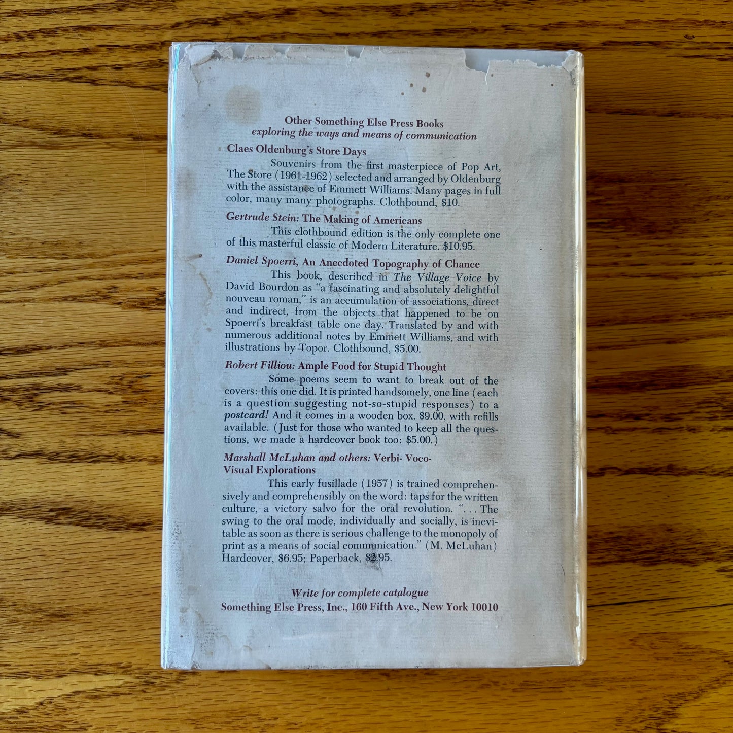 Emmett Williams, ed. - Anthology of Concrete Poetry - First Edition