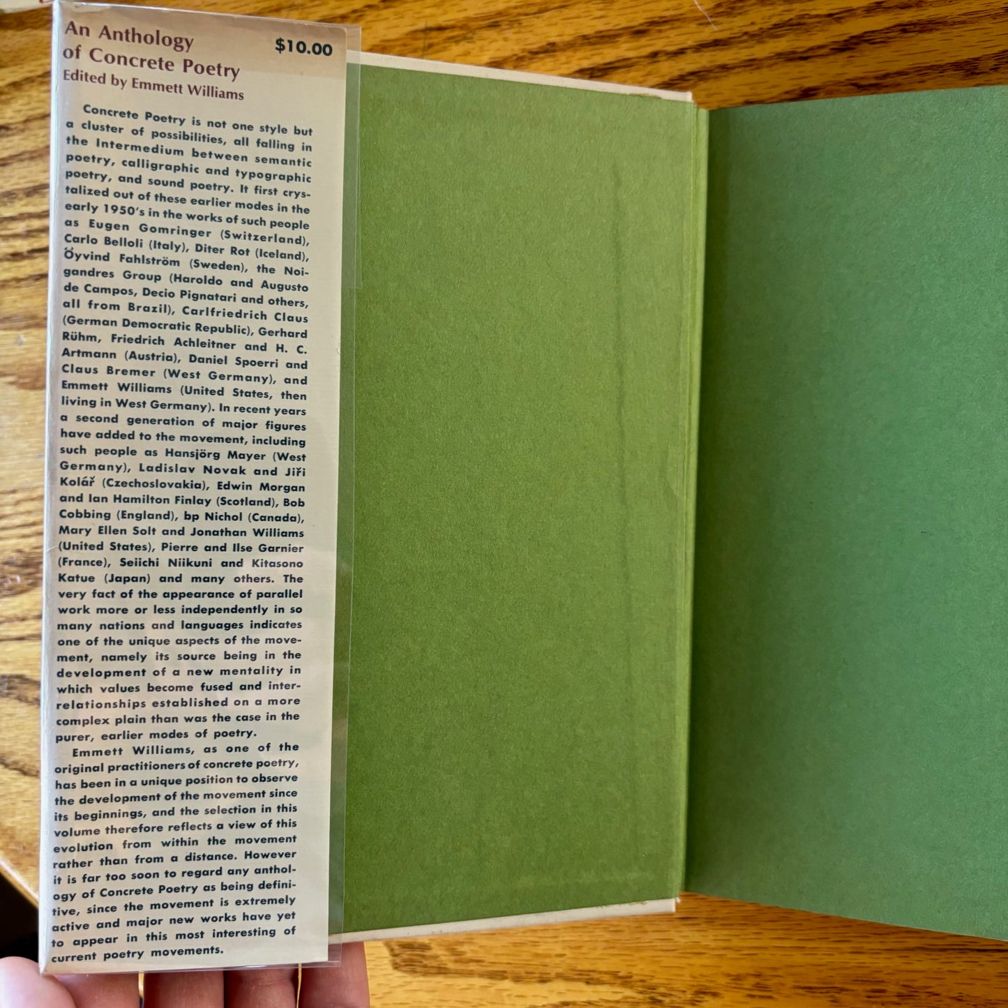 Emmett Williams, ed. - Anthology of Concrete Poetry - First Edition