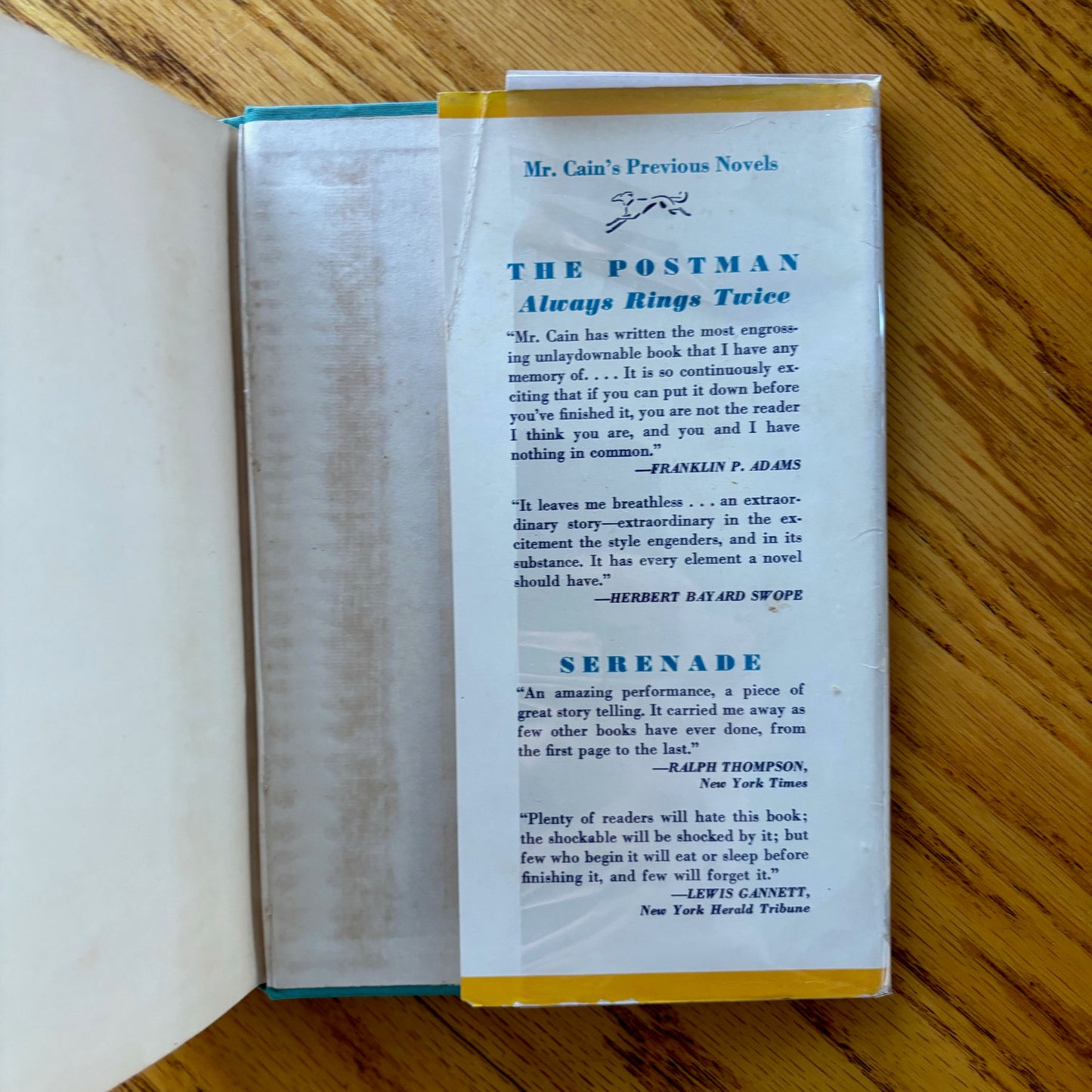 James M. Cain - Mildred Pierce - Signed