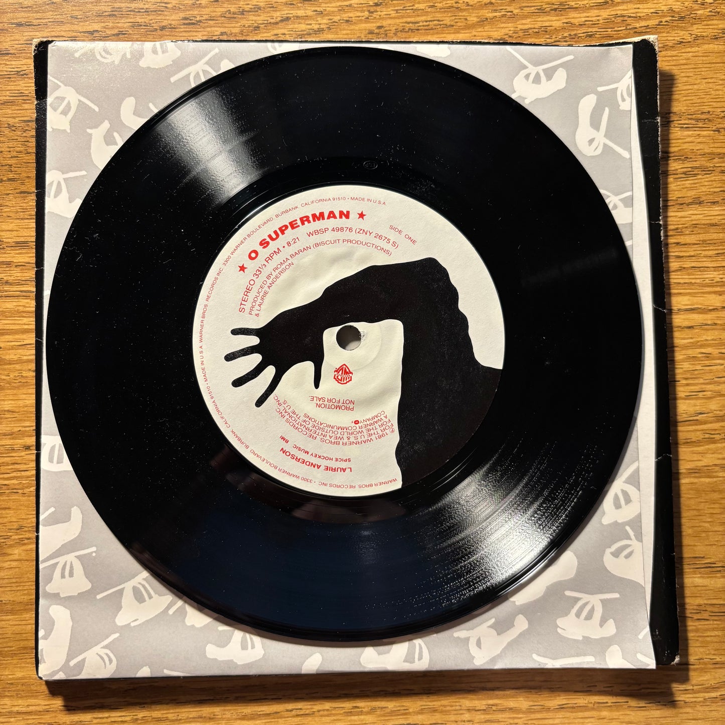 Laurie Anderson - O Superman / Walk the Dog - Signed Promotional Pressing