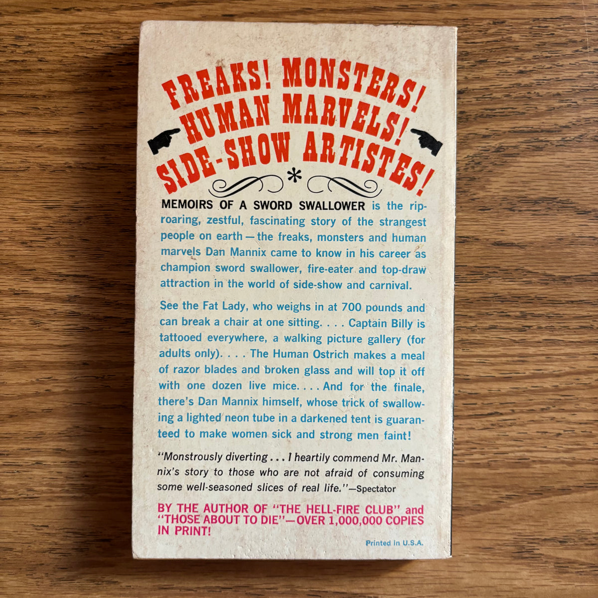 Dan Mannix - Memoirs of a Sword Swallower