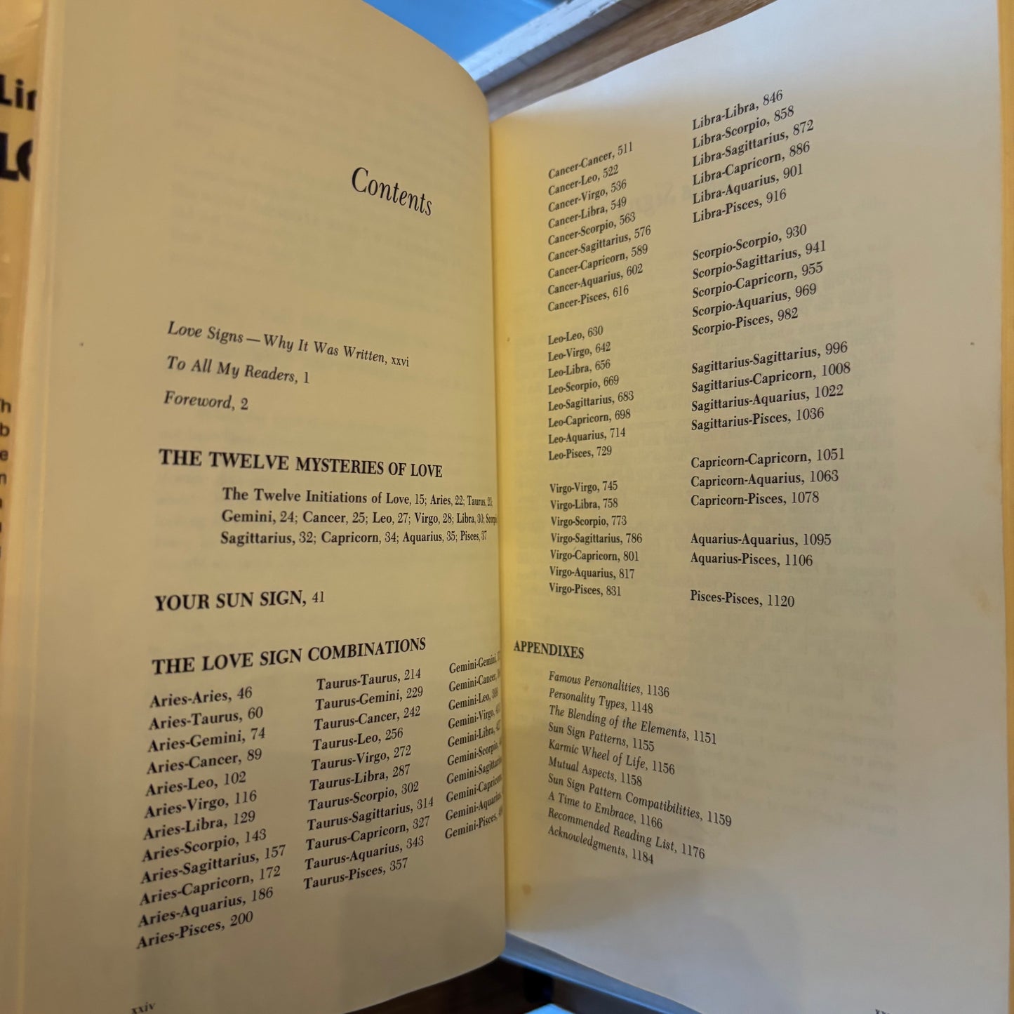 Linda Goodman - Love Signs - First Edition Second Printing