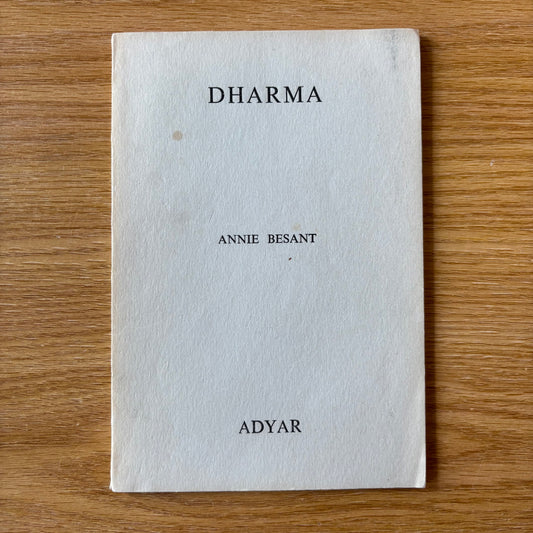 Annie Besant - Dharma