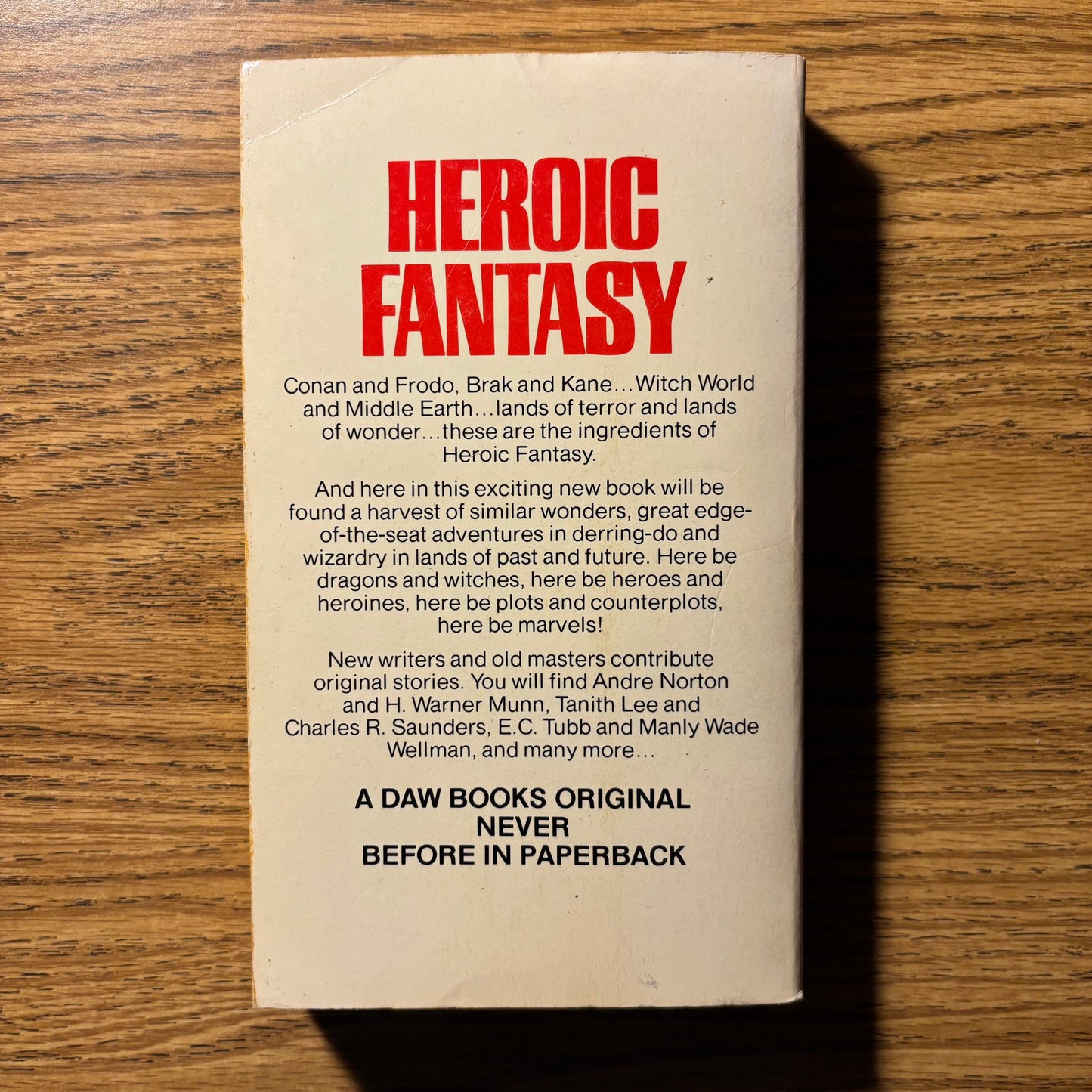 Gerald W. Page, Hank Reinhardt, eds. - Heroic Fantasy - First Edition Paperback