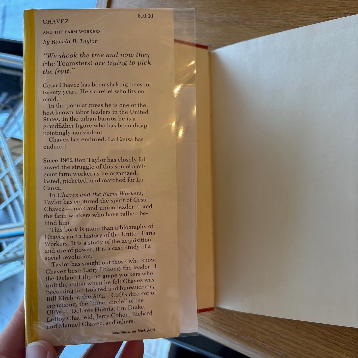 Ronald B. Taylor - Chavez and the Farm Workers - First Edition Second Printing w/ Ephemera