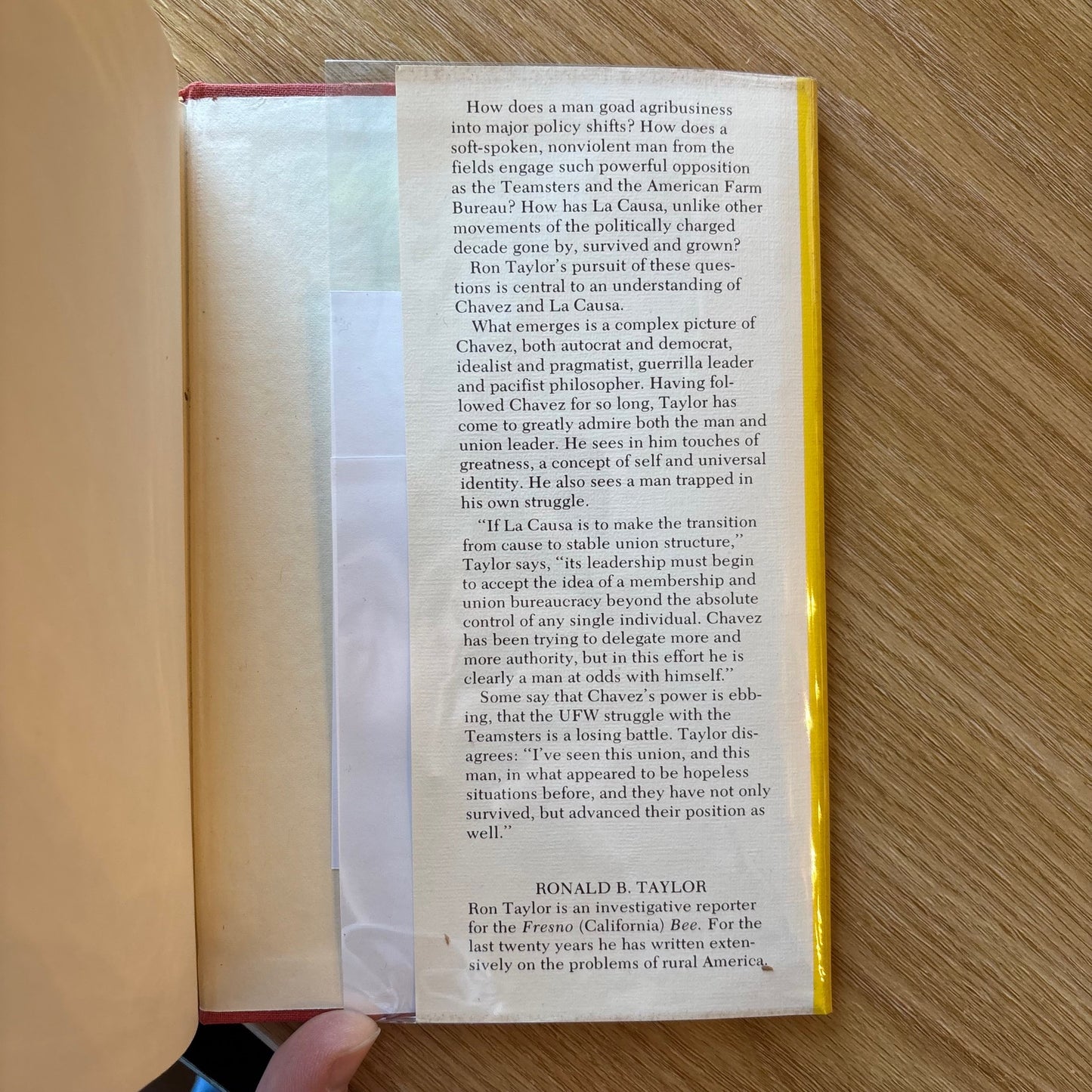 Ronald B. Taylor - Chavez and the Farm Workers - First Edition Second Printing w/ Ephemera