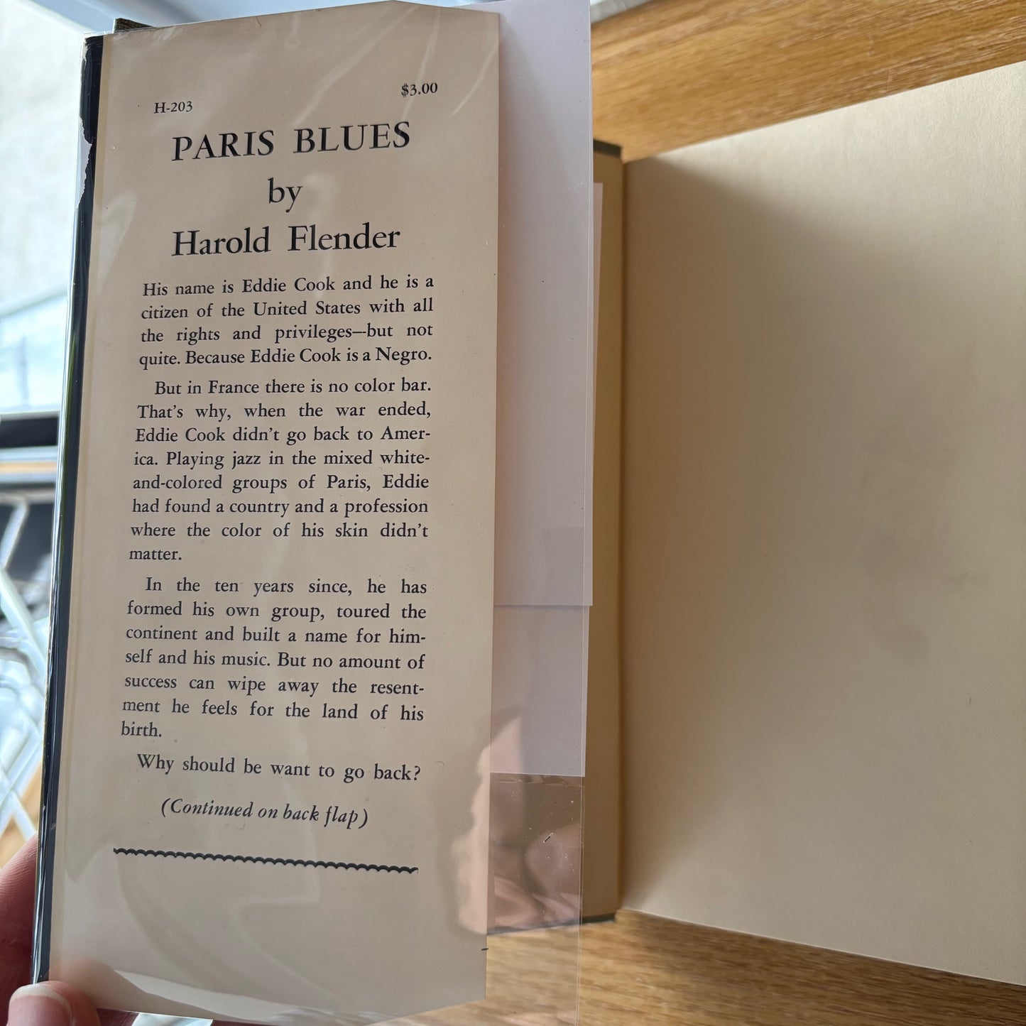 Harold Flender - Paris Blues - First Edition