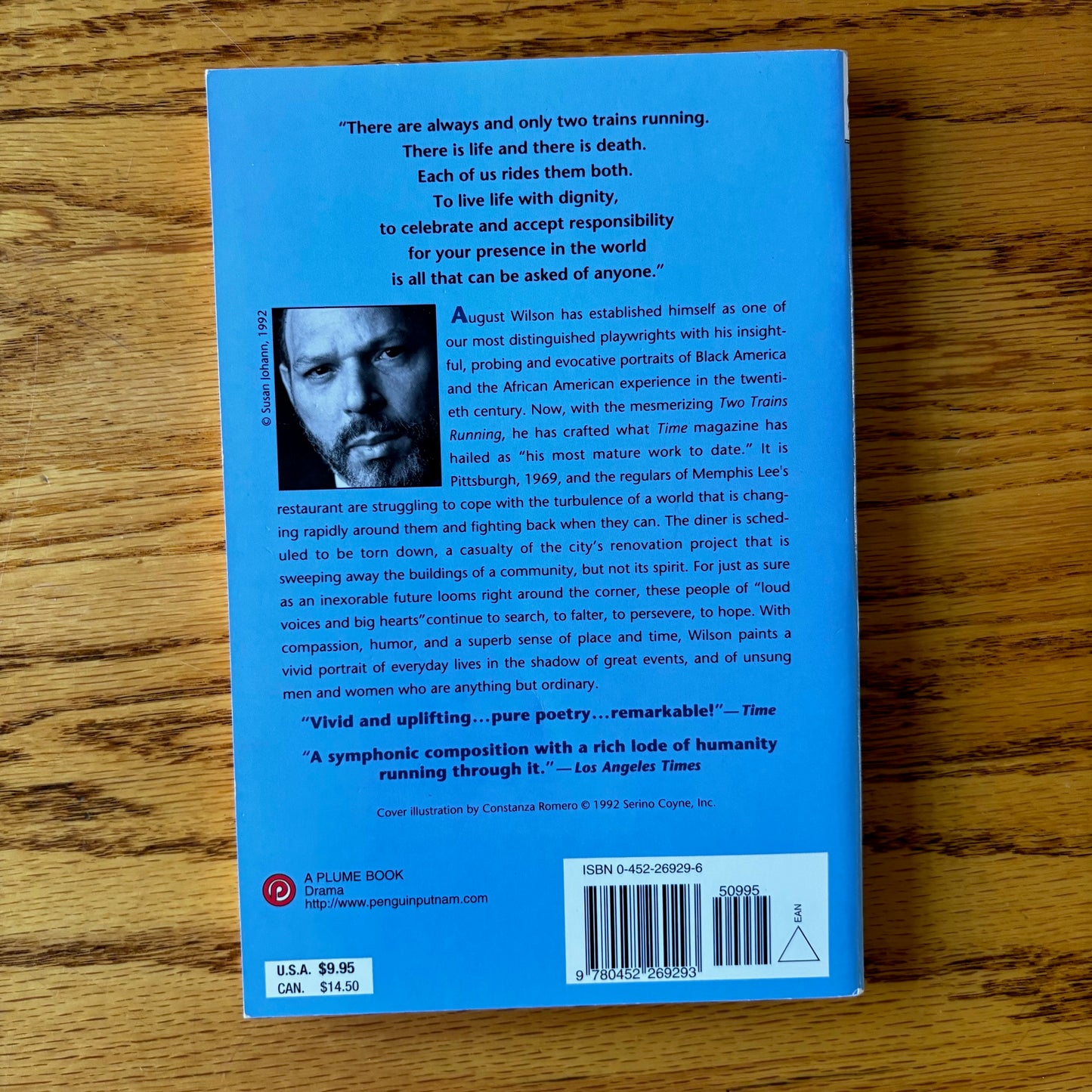 August Wilson - Two Trains Running - Signed