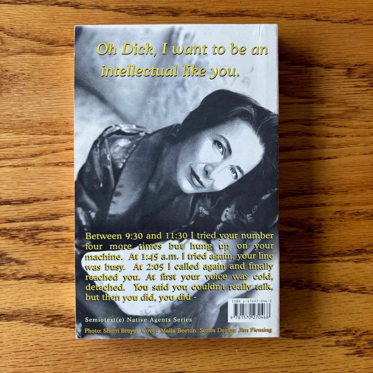 Chris Kraus - I Love Dick - Signed to Mark Russell - First Edition