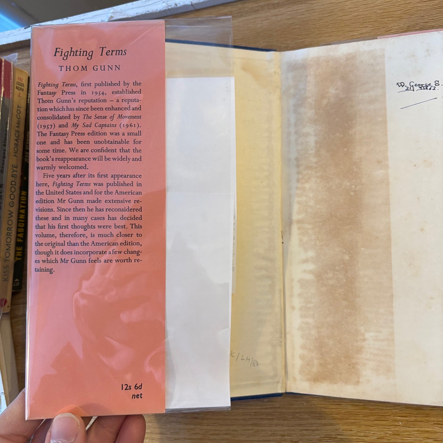 Thom Gunn - Fighting Terms