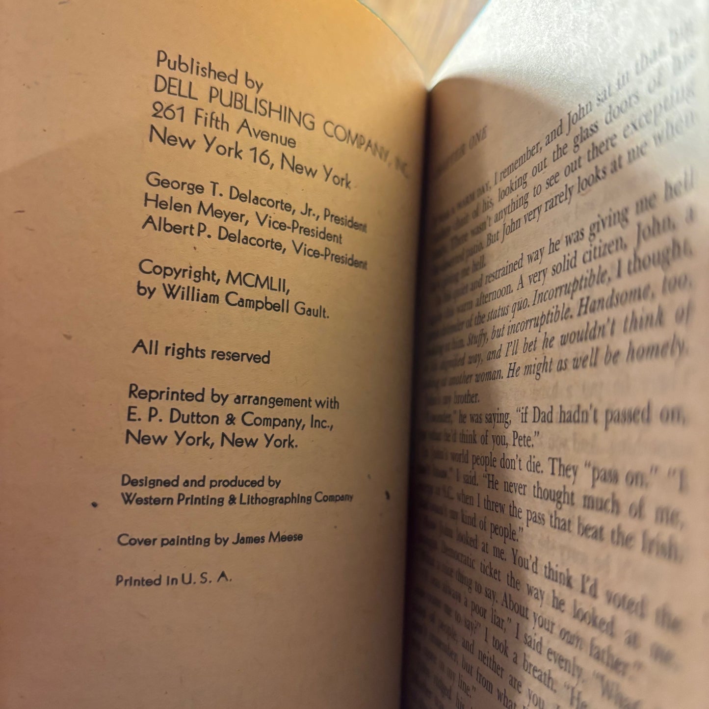 William Campbell Gault - Don't Cry For Me - First Edition Paperback