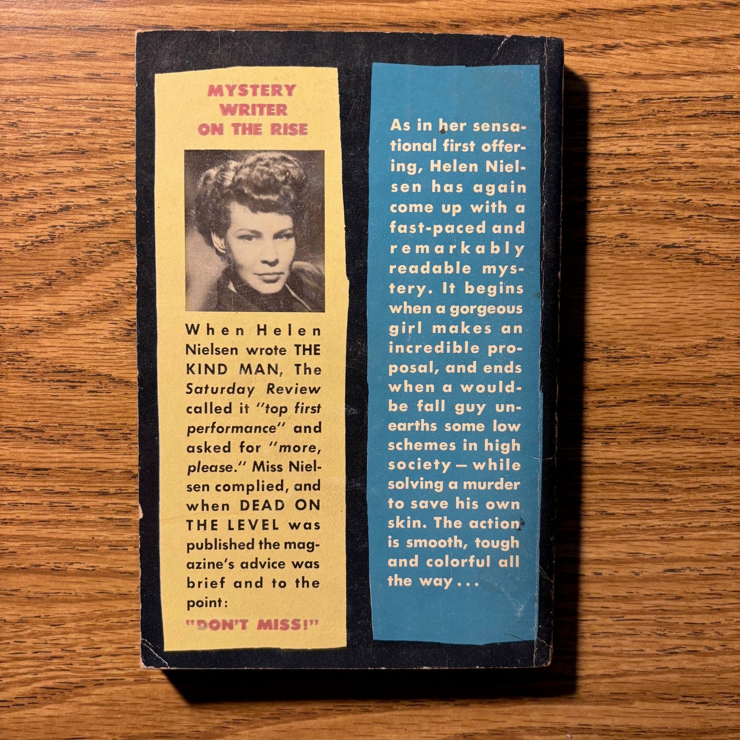 Helen Nielsen - Dead on the Level - First Edition Paperback