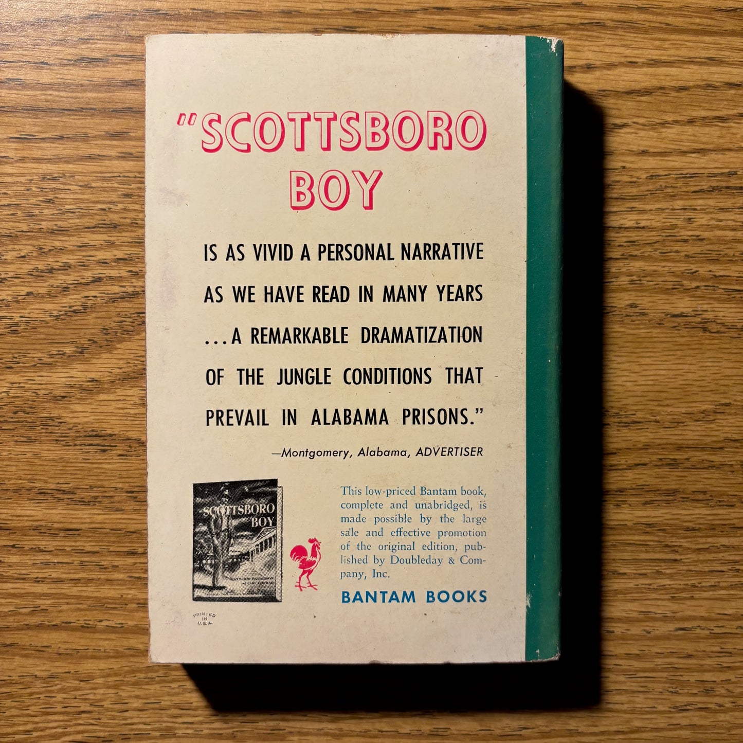 Haywood Patterson & Earl Conrad - Scottsboro Boy - First Edition Paperback