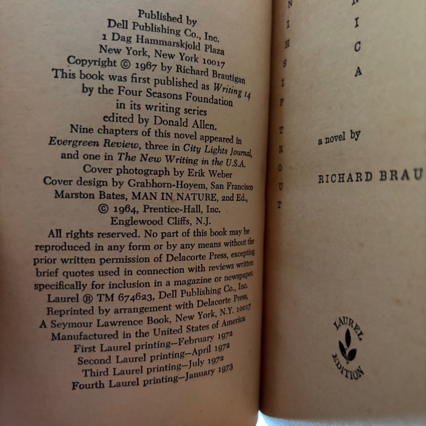 Richard Brautigan - Trout Fishing in America