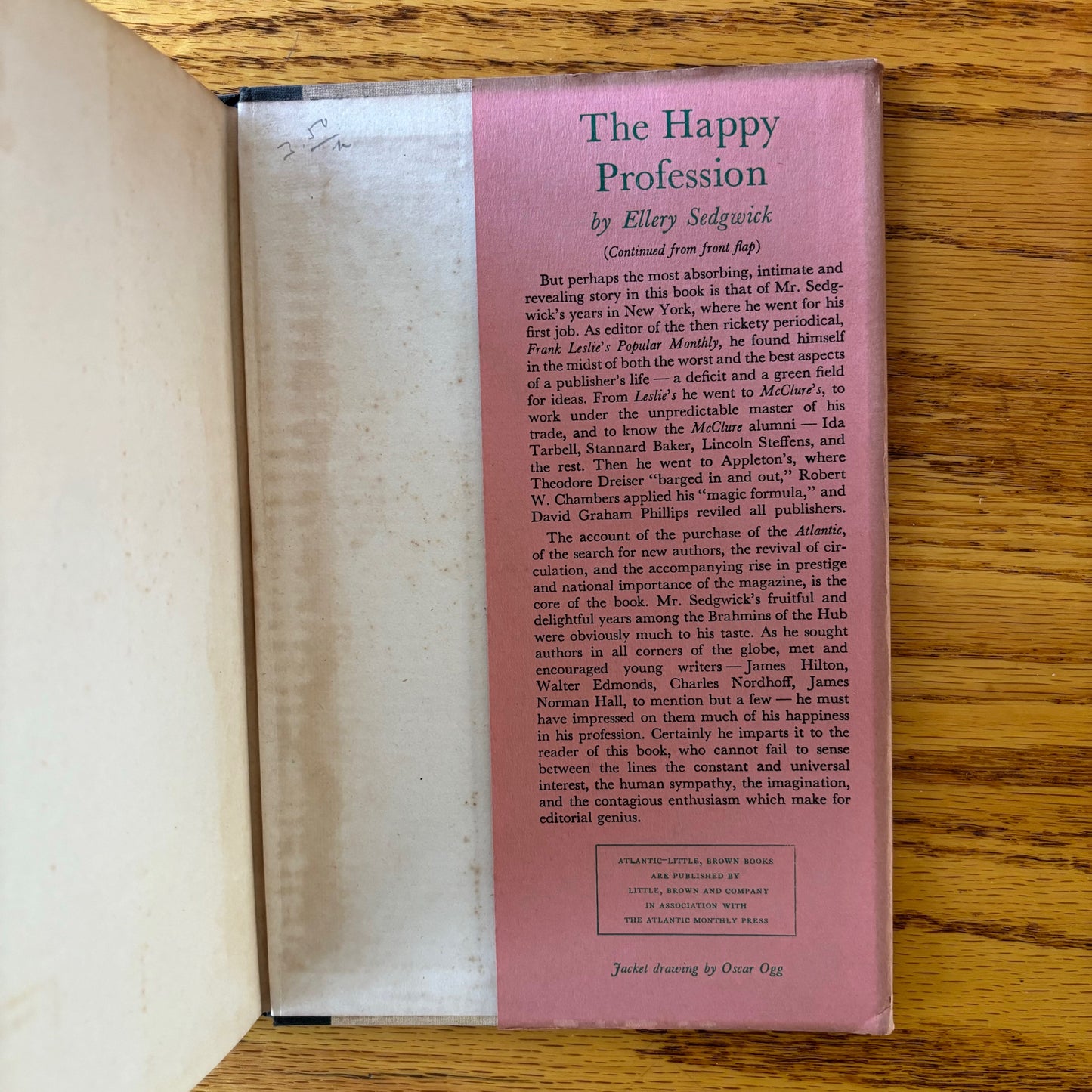 Ellery Sedgwick - The Happy Profession - First Edition