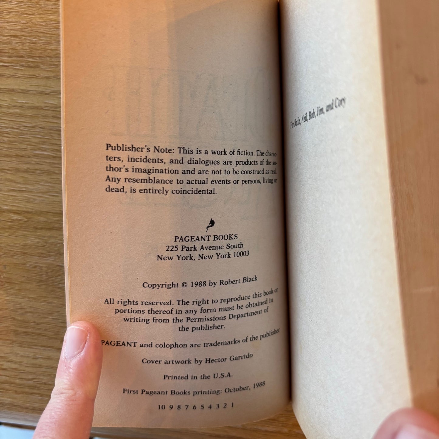 Robert Black - Death Angel - First Edition