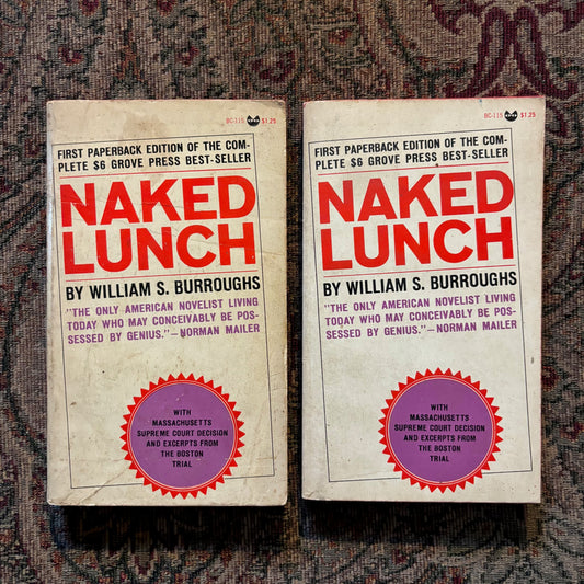 William S. Burroughs - Naked Lunch - First Edition Paperbacks