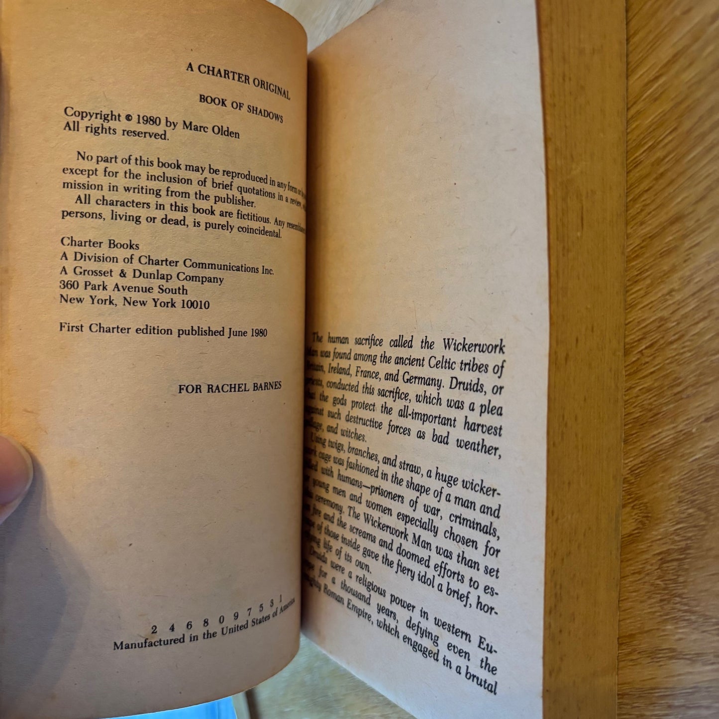 Marc Olden - Book of Shadows - First Edition