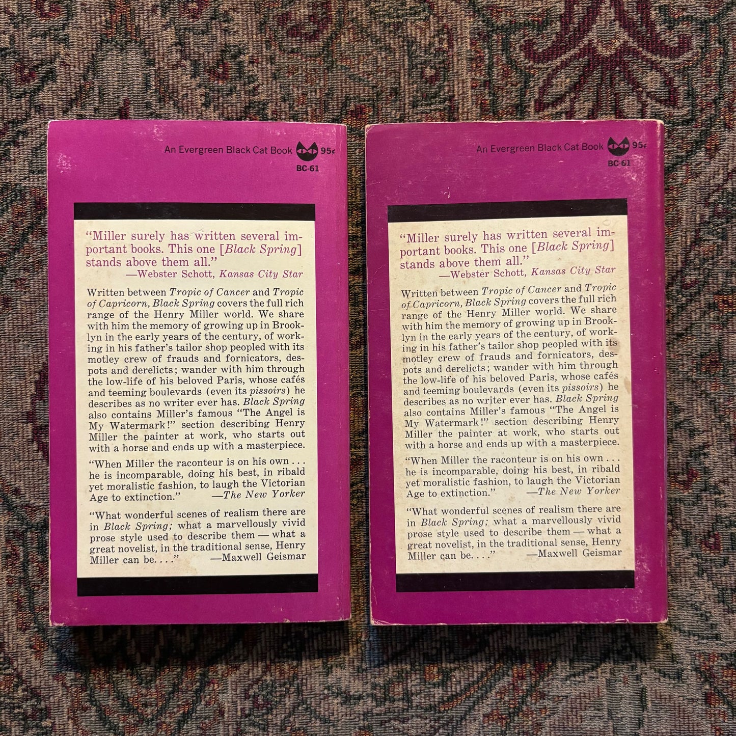 Henry Miller - Black Spring - First Edition Paperbacks