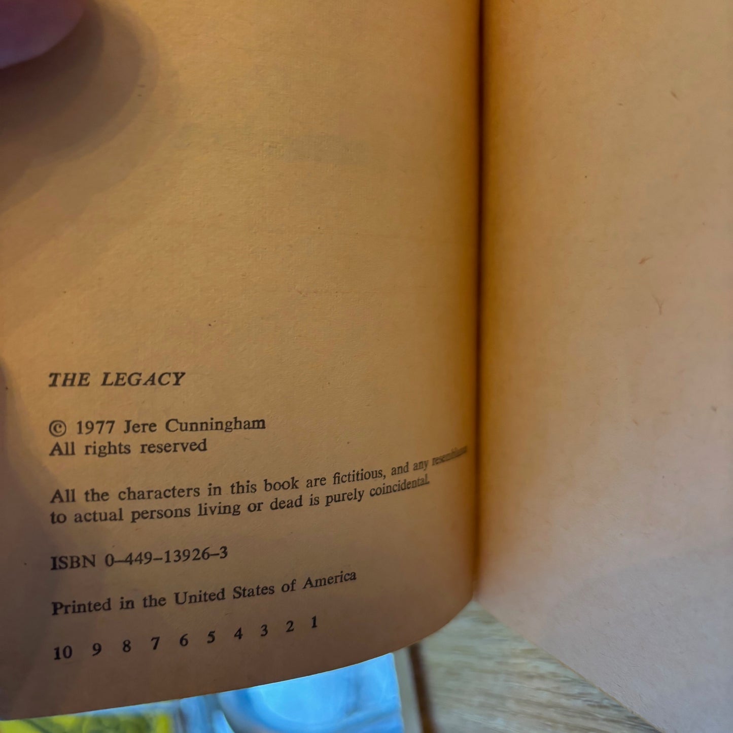 Jere Cunningham - The Legacy - First Edition