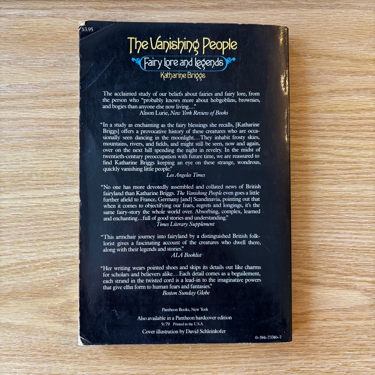 Katherine Briggs - The Vanishing People: Fairy Lore and Legends - First Edition Paperback