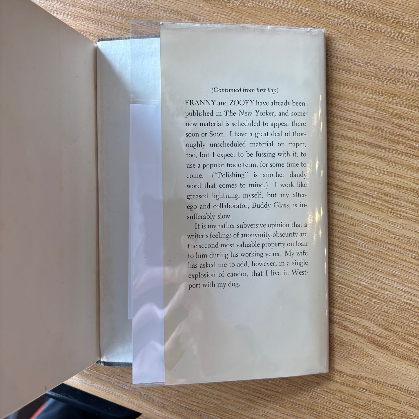 J.D. Salinger - Franny and Zooey - First Edition Later Printing