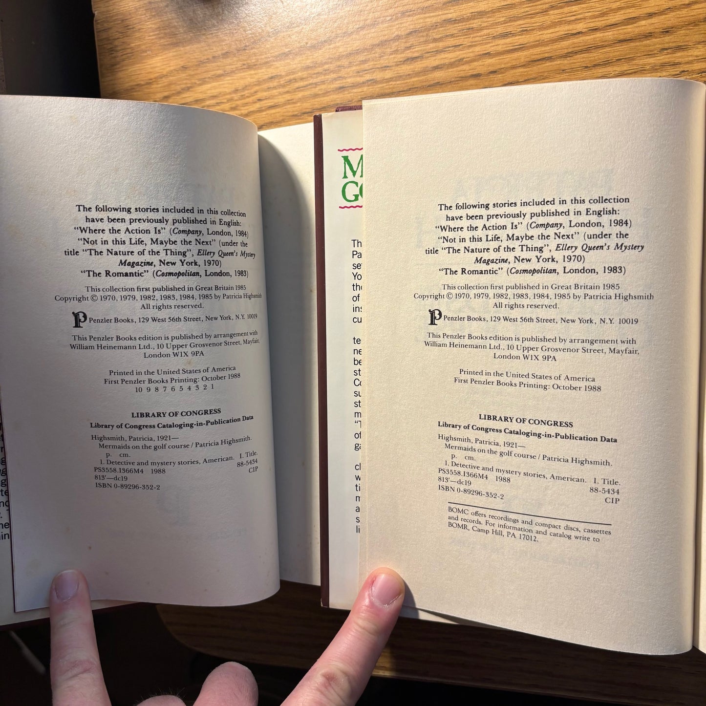 Patricia Highsmith - Mermaids on the Golf Course - First Edition & Book Club Edition