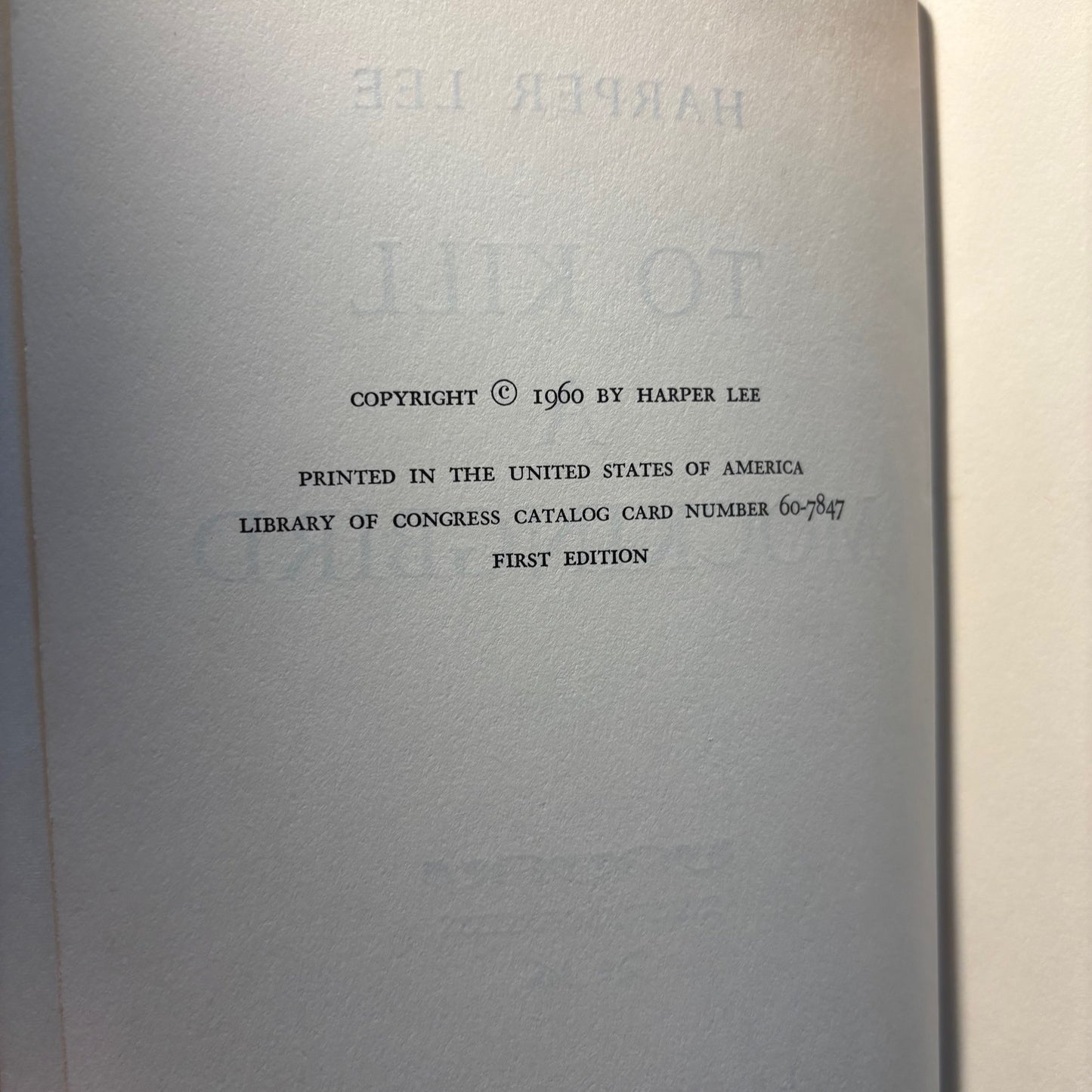 Harper Lee - To Kill a Mockingbird - First Edition