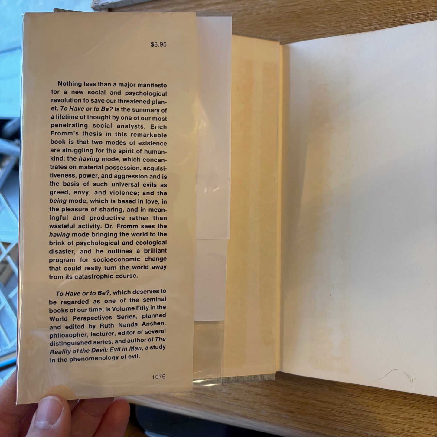 Erich Fromm - To Have or to Be? - First Edition
