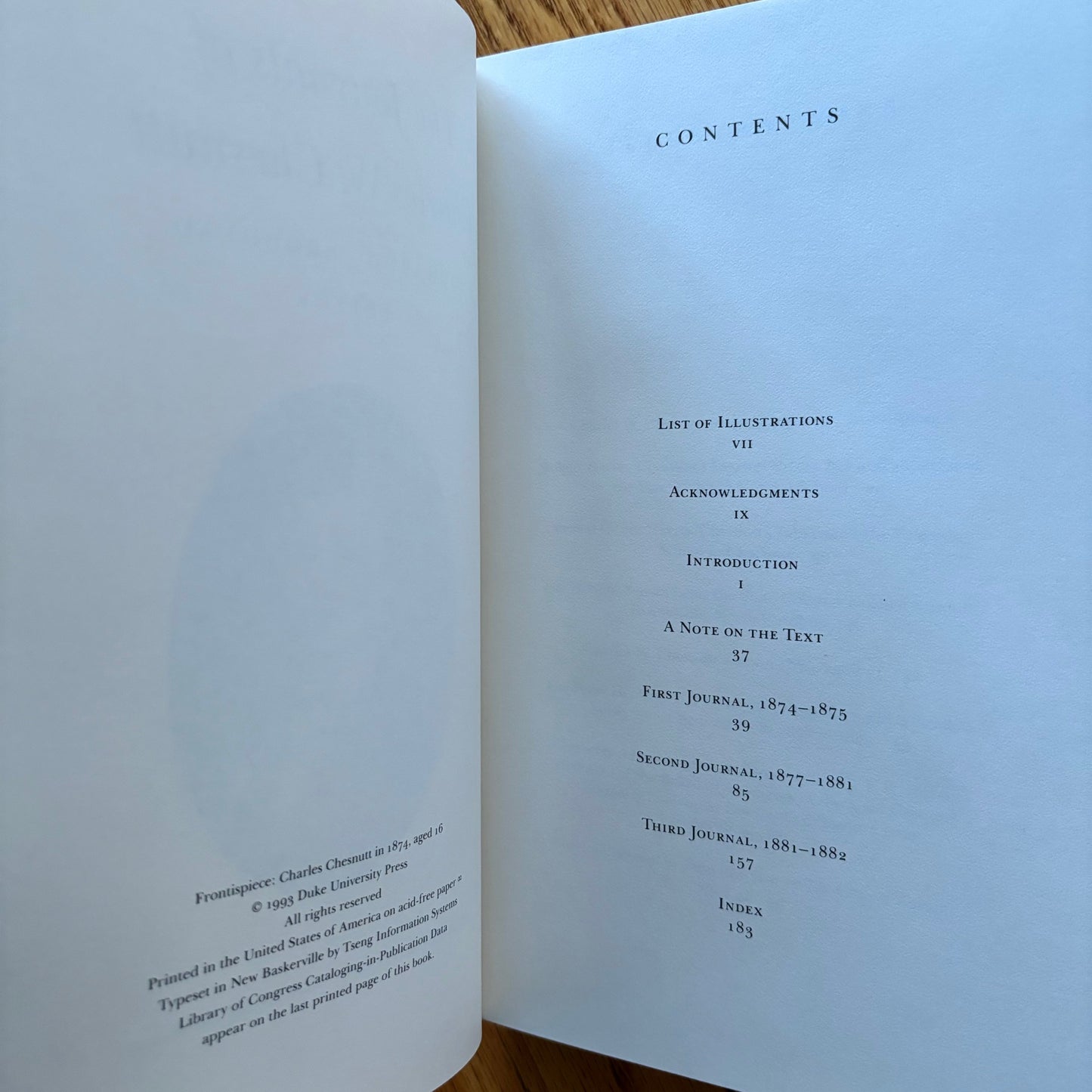 The Journals of Charles W. Chesnutt